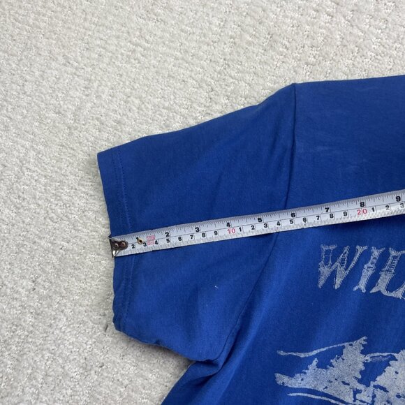 Willie Nelson Last Man Standing Size M Blue Shirt Country Legend Texas Born Read - Picture 12 of 16